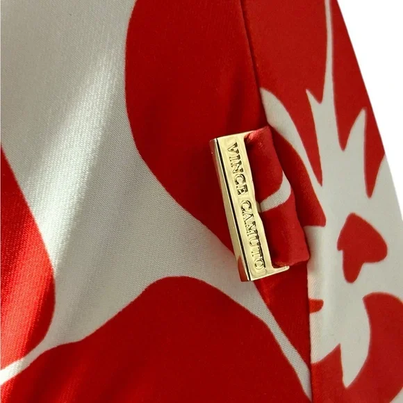 VINCE CAMUTO hibiscus flower one shoulder one piece swimsuit size 10 NWT - Picture 10 of 10